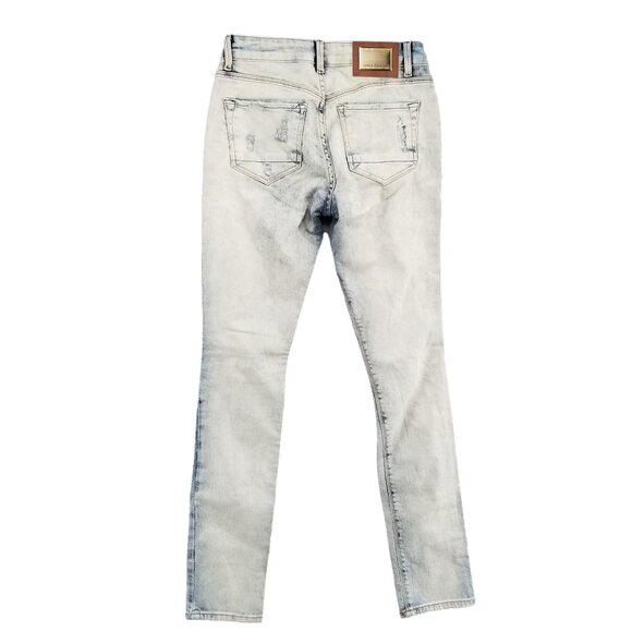 Lanca Perfume Jeans Womens Blue Gold Washed Denim Low Rise Stretch EU 36 US 6 - Picture 2 of 14